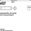 Gewindestift ISO 4027 Spitze/Innen-6kt M10x 70 45 H 100 Stück