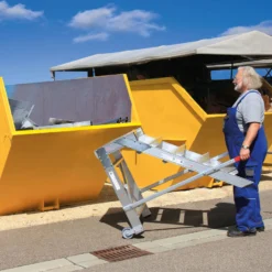 Günzburger Steigtechnik Arbeitspodest fahrbar Stufenbreite 600 mm Aluminium geriffelt 2 Stufen - 050011