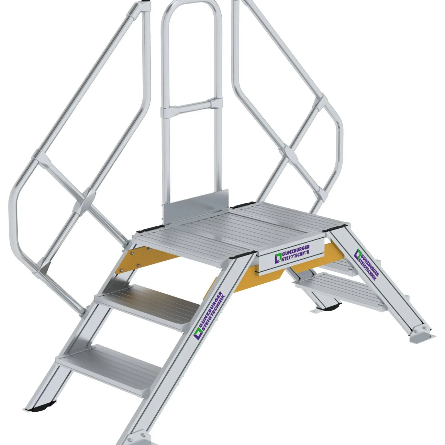 Günzburger Steigtechnik Überstieg 45° Stufenbreite 600 mm 3 Stufen - 600933