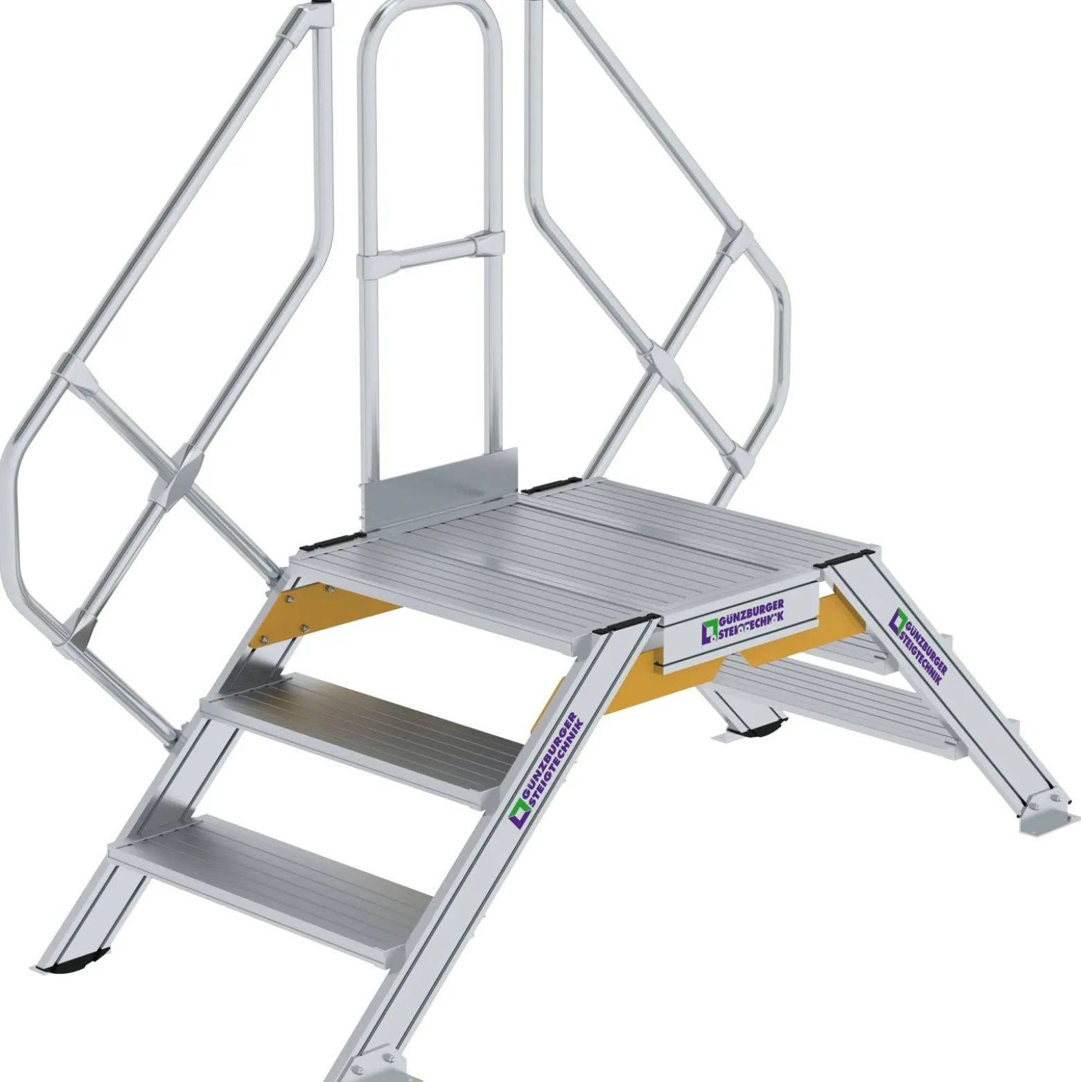 Günzburger Steigtechnik Überstieg 45° Stufenbreite 800 mm 3 Stufen - 600943