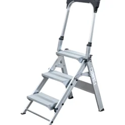 Günzburger Steigtechnik Klapptreppe mit Haltebügel 3 Stufen - 053103