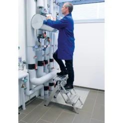 Günzburger Steigtechnik ML Kompakt-Tritt Aluminium 2 Stufen - 054202