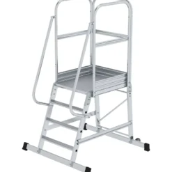 Günzburger Steigtechnik Plattformleiter mit Rollen 4 Stufen - 303104