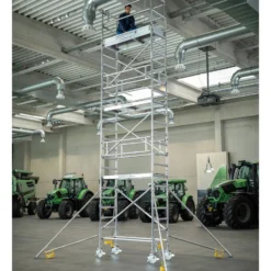 Günzburger Steigtechnik Rollgerüst 0,75 x 2,45 m mit Ausleger Plattformhöhe 3 m - 155348