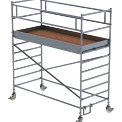 Günzburger Steigtechnik Rollgerüst 1,35 x 3 m mit Doppel-Plattform Plattformhöhe 2,35 m - 175235