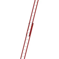 Günzburger Steigtechnik Sprossen-Schiebeleiter 2tlg. GFK/Alu ohne Traverse 2 x 10 Sprossen - 035110