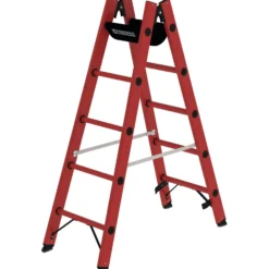 Günzburger Steigtechnik Sprossen-Stehleiter GFK 2 x 5 Sprossen - 036405