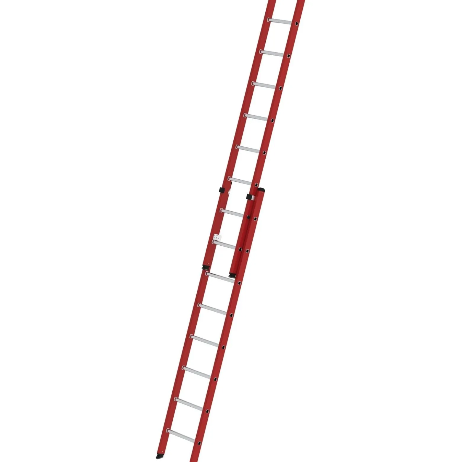 Günzburger Steigtechnik Sprossen-Schiebeleiter 2tlg. GFK/Alu ohne Traverse 2 x 8 Sprossen - 035108