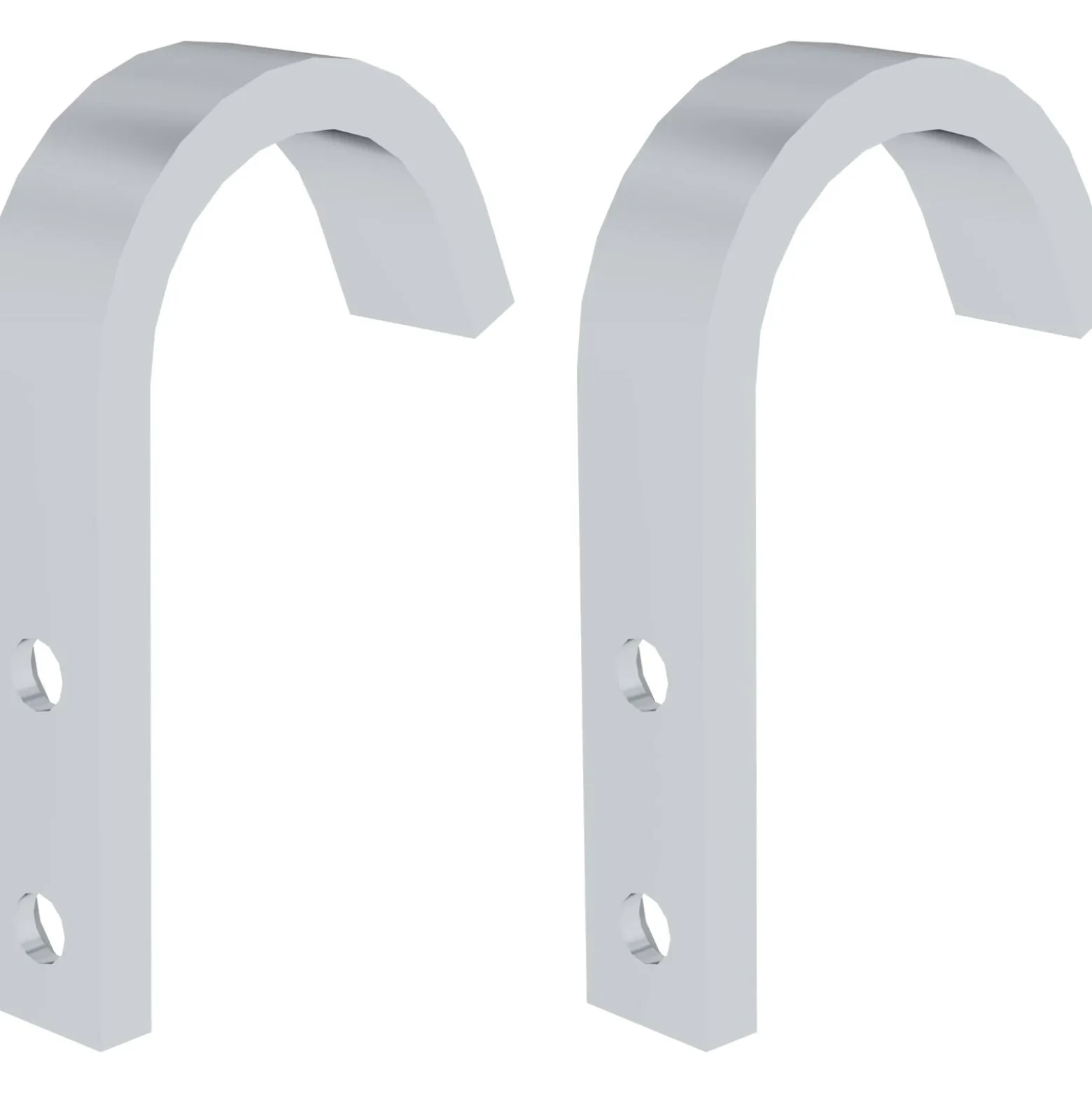 Günzburger Steigtechnik 2x Haken für Stufen- und Sprossenleitern für Führungsschiene bis Ø 50 mm - 019186