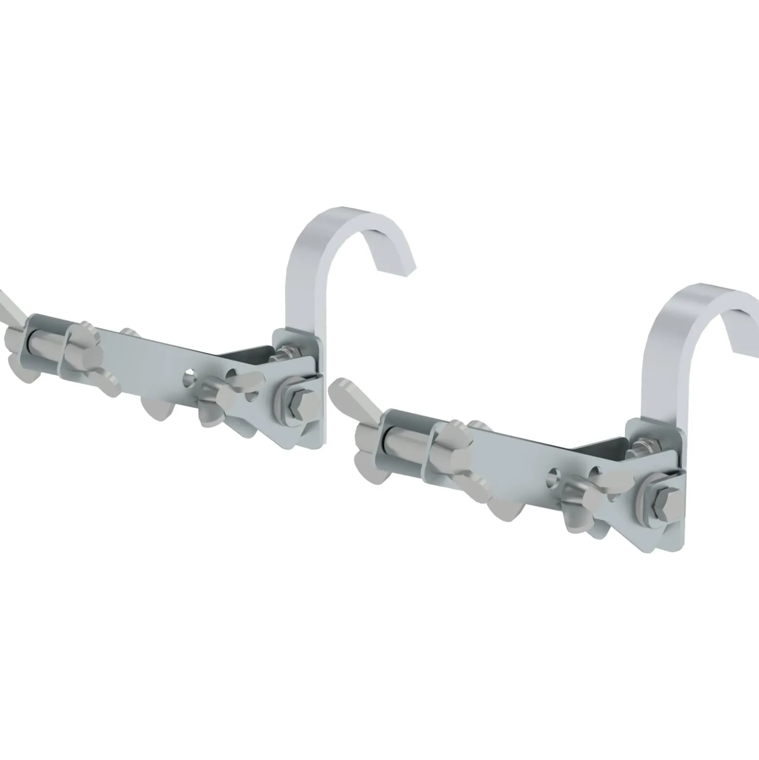 Günzburger Steigtechnik 2x Leiterkopfsicherung Haken Ø 50 mm - 019316