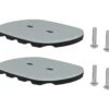 Günzburger Steigtechnik 2x nivello-Fußplatte für Gitterroste 126 x 89 mm - 019213