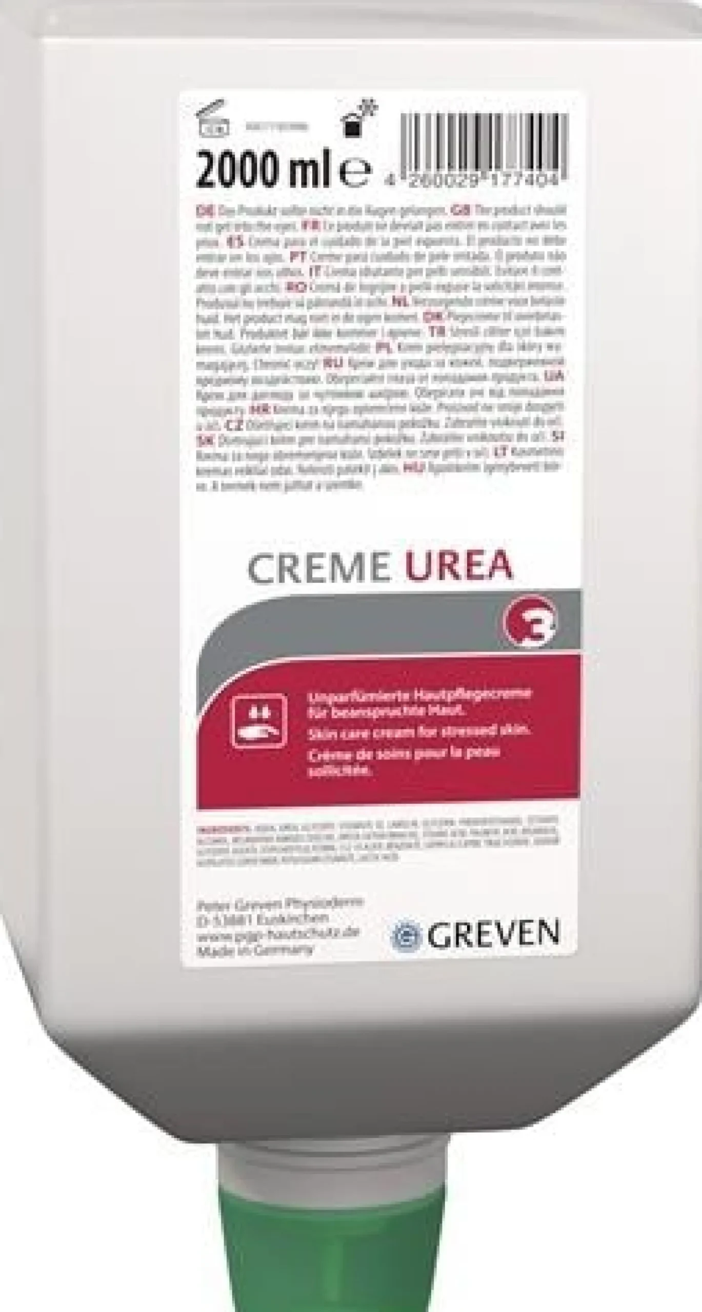 GREVEN Hautpflegecreme GREVEN® CREME UREA 2l silikon-/parfüm-/duftstofffrei - 14383005
