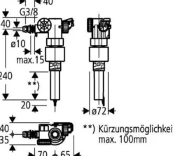 GROHE Füllventil 43537 für Spülkasten