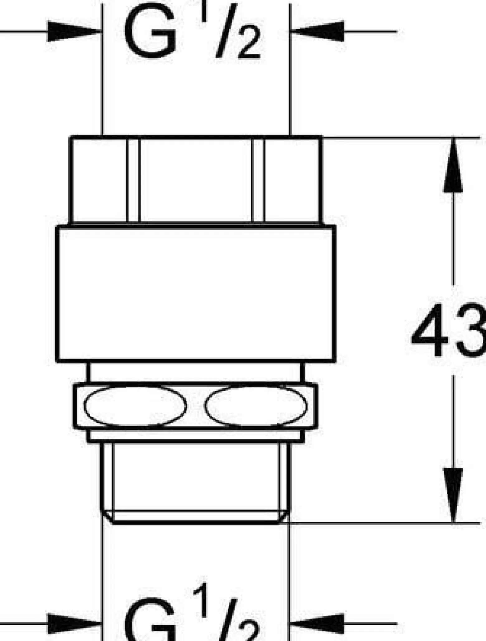 GROHE Rohrbelüfter 41238 Bauform C DN15 chrom