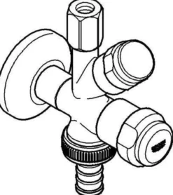 GROHE WAS-Kombieckventil 41073 Design-Gr. DN15 mit Rückflussverh. chrom