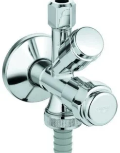 GROHE WAS-Kombieckventil 41073 Design-Gr. DN15 mit Rückflussverh. chrom