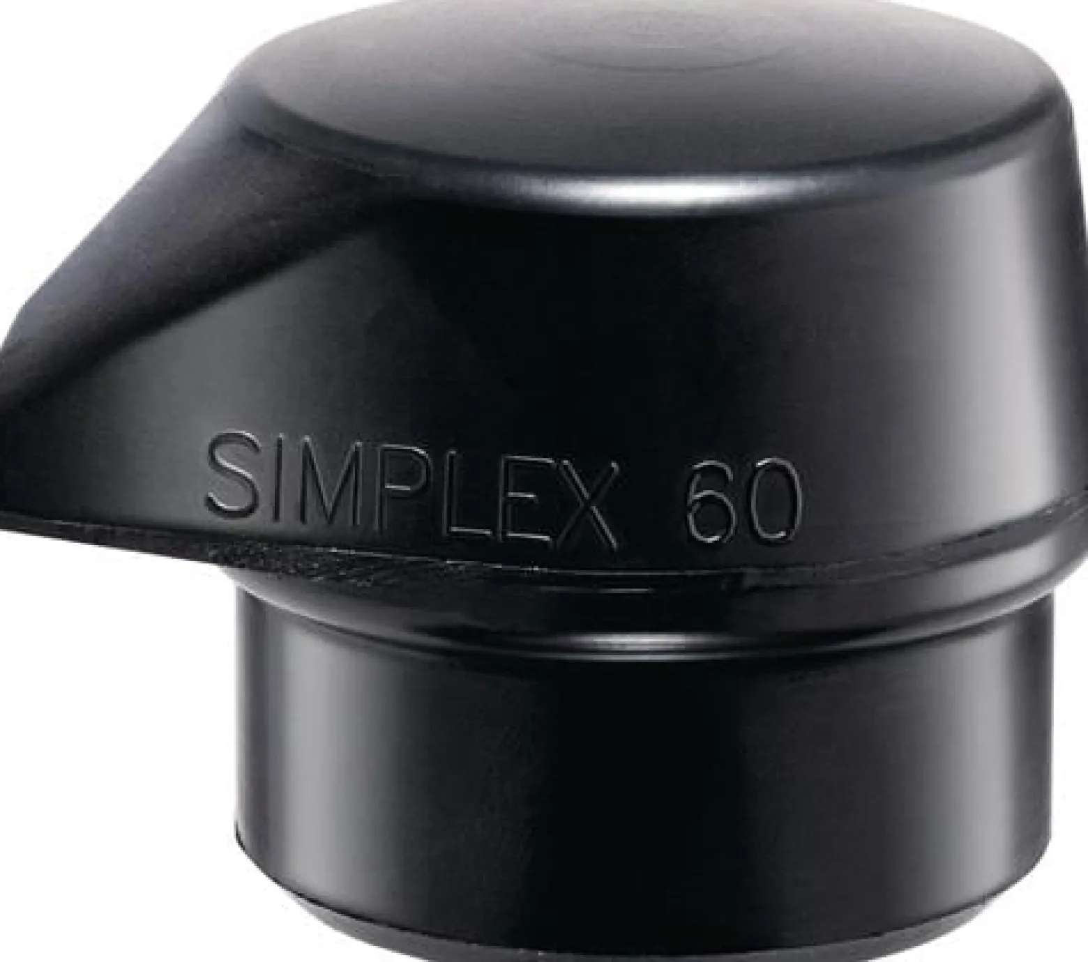 HALDER Schonhammerkopf 60 mm Gummi schwarz mittelhart - 3202260
