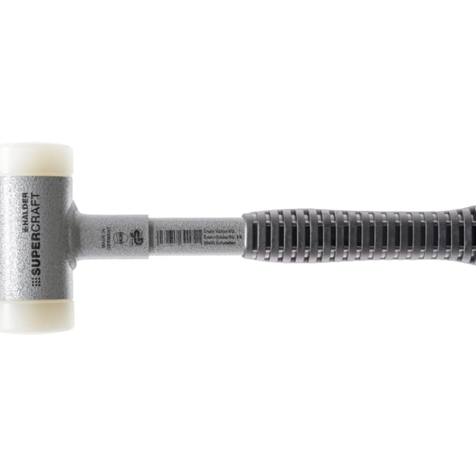 Halder SUPERCRAFT-Schonhammer rückschlagfrei mit bruchsicherem Stahlrohrstiel Ø 50 mm Nylon - 3377.050