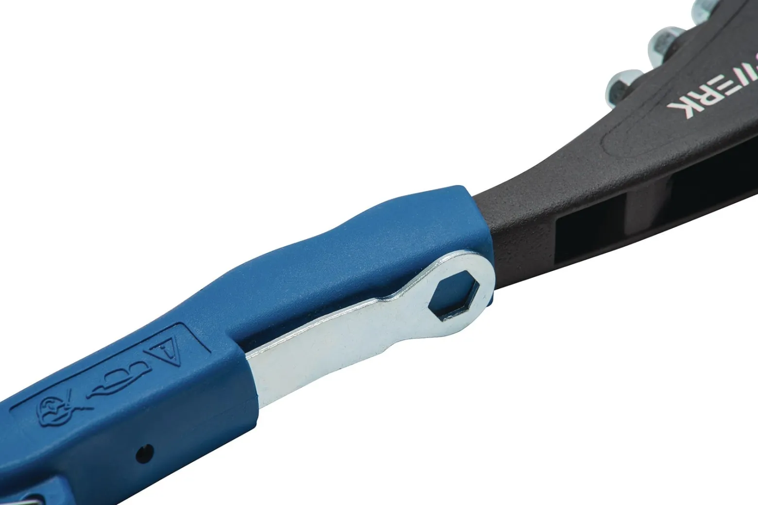 Handblindnietsetzgerät L.255mm Arbeitsber.2,4-5mm m.Öffnungsf.TECWERK