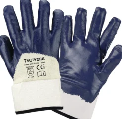 Handschuhe Neckar Gr.9 blau Nitrilteilbeschichtung EN 388 PSA II TECWERK