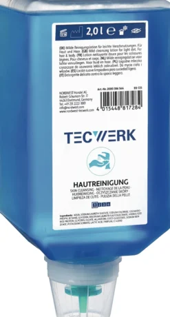 Hautreiniger 2l Variofl.f.4707 010 009 leichte b.mittlere Verschmutz.TECWERK