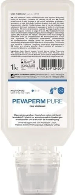Hautschutz PEVAPERM PURE 1l unparfümiert Softflasche PAUL VOORMANN