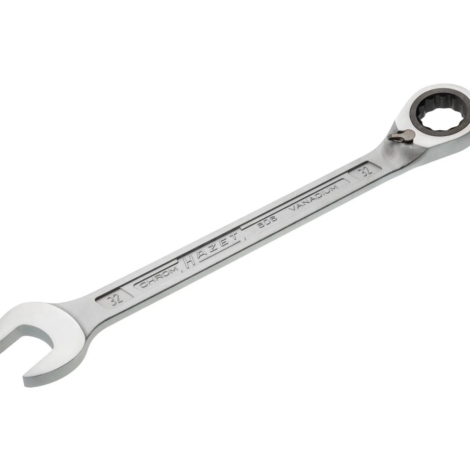 Hazet Maulringratschenschlüssel 606 SW 32mm L.425,8mm umschaltbar,Rings.15Grad - 606-32