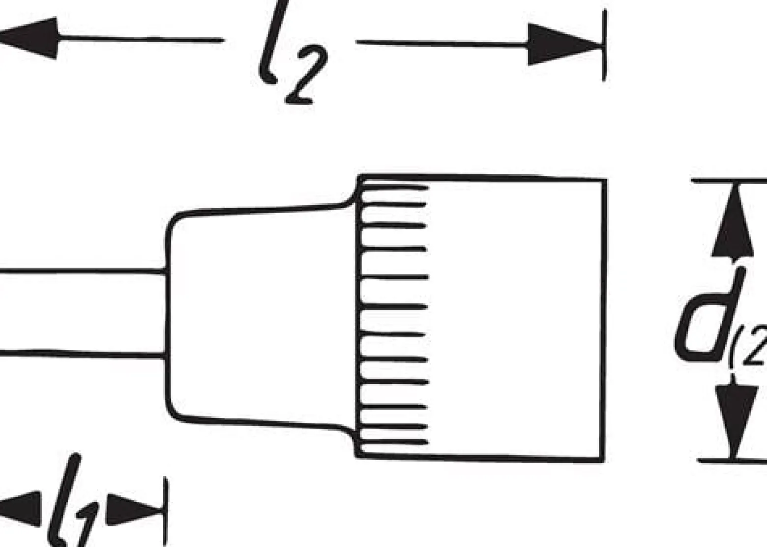 Hazet Steckschlüsseleinsatz 8801 3/8" 6-kant SW 6 mm L 65 mm - 8801-6