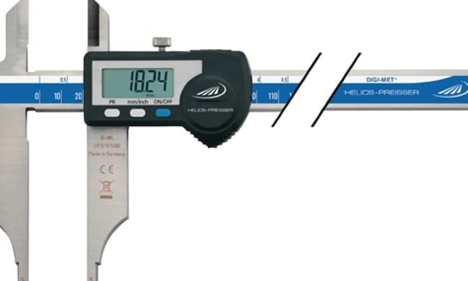 HELIOS PREISSER Werkstattmessschieber DIN862 DIGI MET 300mm dig. m. Spitzen - 1330522