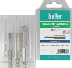 heller Feinsteinzeugbohrer Cera Expert Accuspeed 3tlg. Ø 6 8 10 mm - 29619