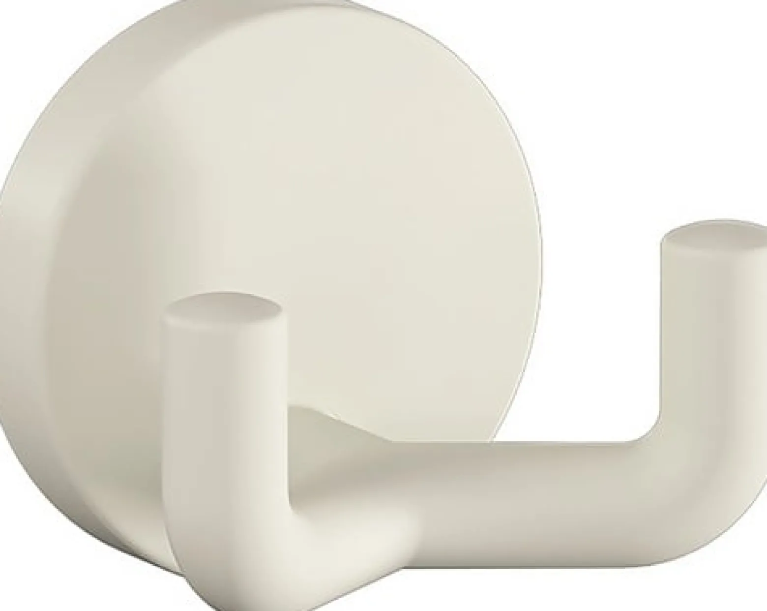 HEWI Doppelhaken 477.90B025 doppelt 43,5 mm Polyamid 99 reinweiß ma 50 mm - 477.90B025 99