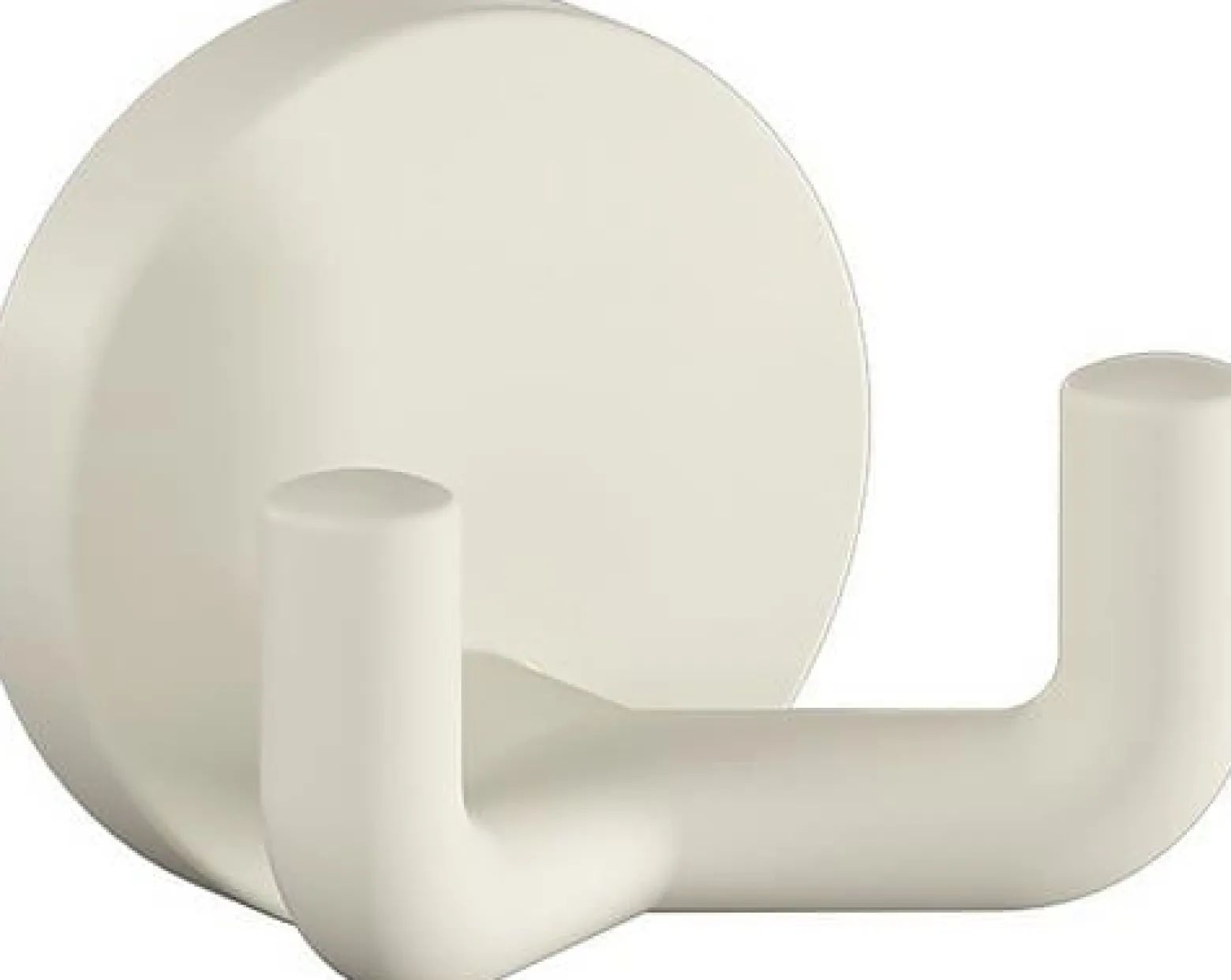 HEWI Doppelhaken 477.90B025 doppelt 43,5 mm Polyamid 99 reinweiß ma 50 mm - 477.90B025 99