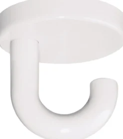 HEWI Einzelhaken 477.90.015 Unterkopfhaken 50 mm Polyamid 99 reinweiß 50 mm 50 mm - 477.90.015 99