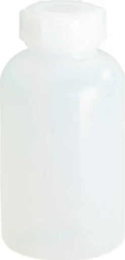 HÜNERSDORFF Weithalsflasche H 120 mm Ø 64 mm PE (LDPE) natur Einfüllöffnung-Ø 30,8 mm Inh. 250 ml - 420400