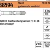 Hochleistungsanker R 88594 FH II 15/15 SK Stahl galv.verz. 25St. FISCHER