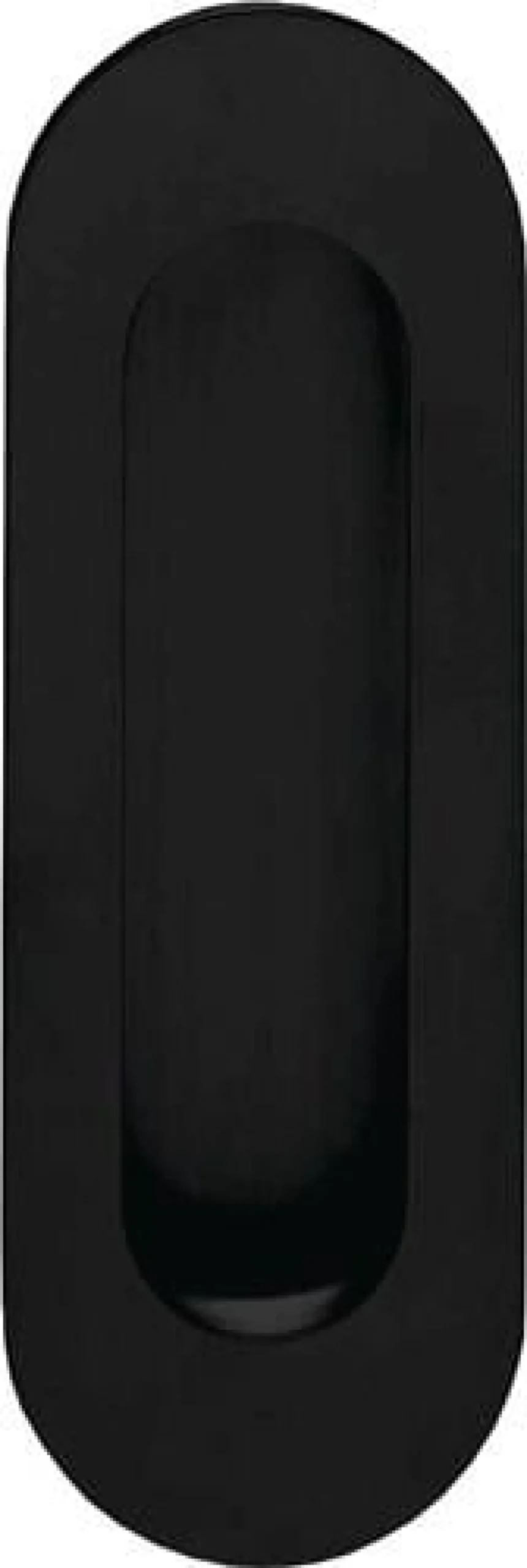 INTERSTEEL Schiebetürmuschel 4476 VA schwarz ov.bl.L.120mm B.40mm - 23447681