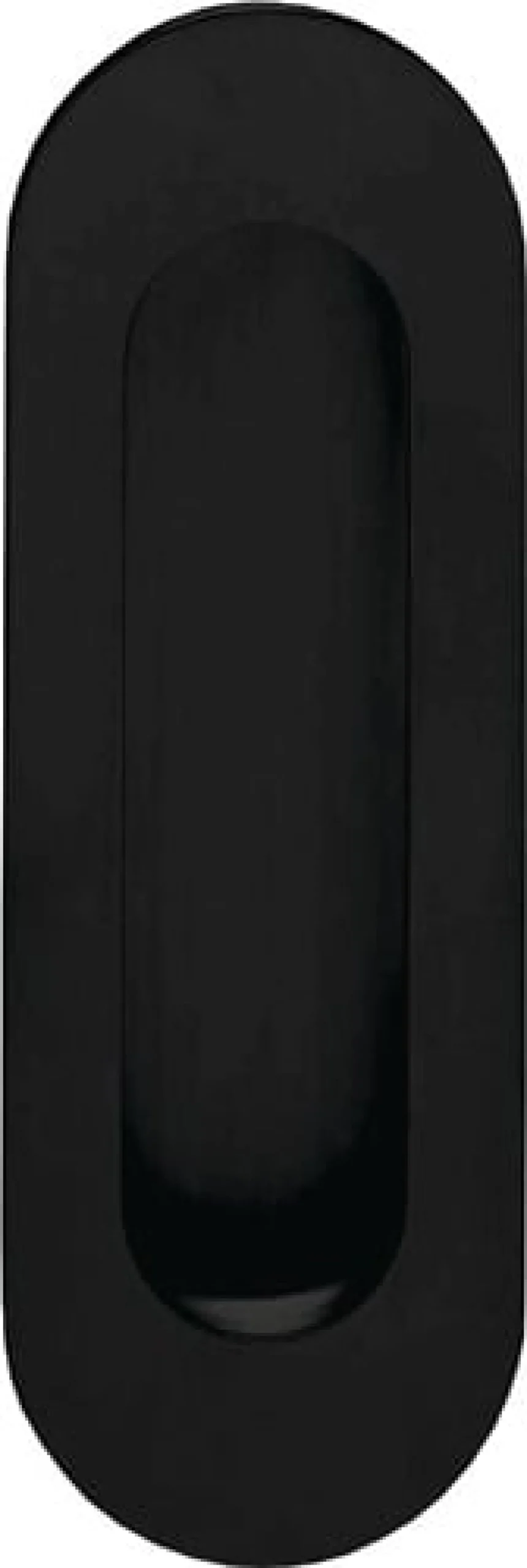 INTERSTEEL Schiebetürmuschel 4476 VA schwarz ov.bl.L.120mm B.40mm - 23447681