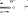 Kegelkerbstift DIN 1471 8x 40 Stahl 100 Stück