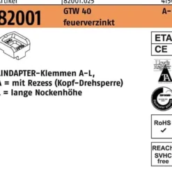 Klemmen R 82001 GTW 40 LM 16/11,0 feuerverz. 1 Stück LINDAPTER