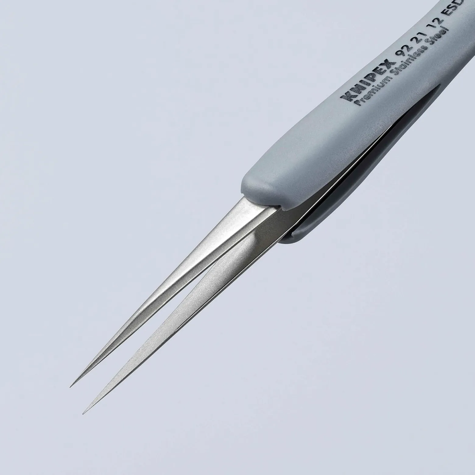 Knipex Gummi-Pinzette ESD Edelstahl 112 mm - 922112ESD
