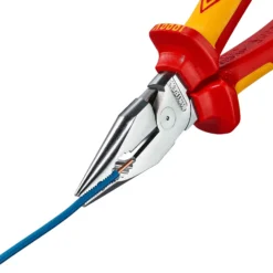 Knipex Spitz-Kombizange isoliert mit Mehrkomponenten-Hüllen VDE-geprüft verchromt 185 mm - 0826185