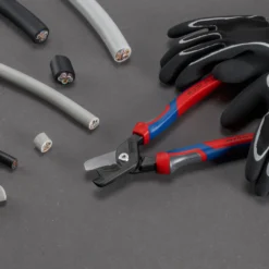 Knipex StepCut® XL Kabelscheren mit Stufenschnitt mit Comfort-Griffen brüniert - 9512225