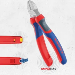Knipex TehteredTool+ColorCode Clip rot (je 3 Stk) - 006306TCR