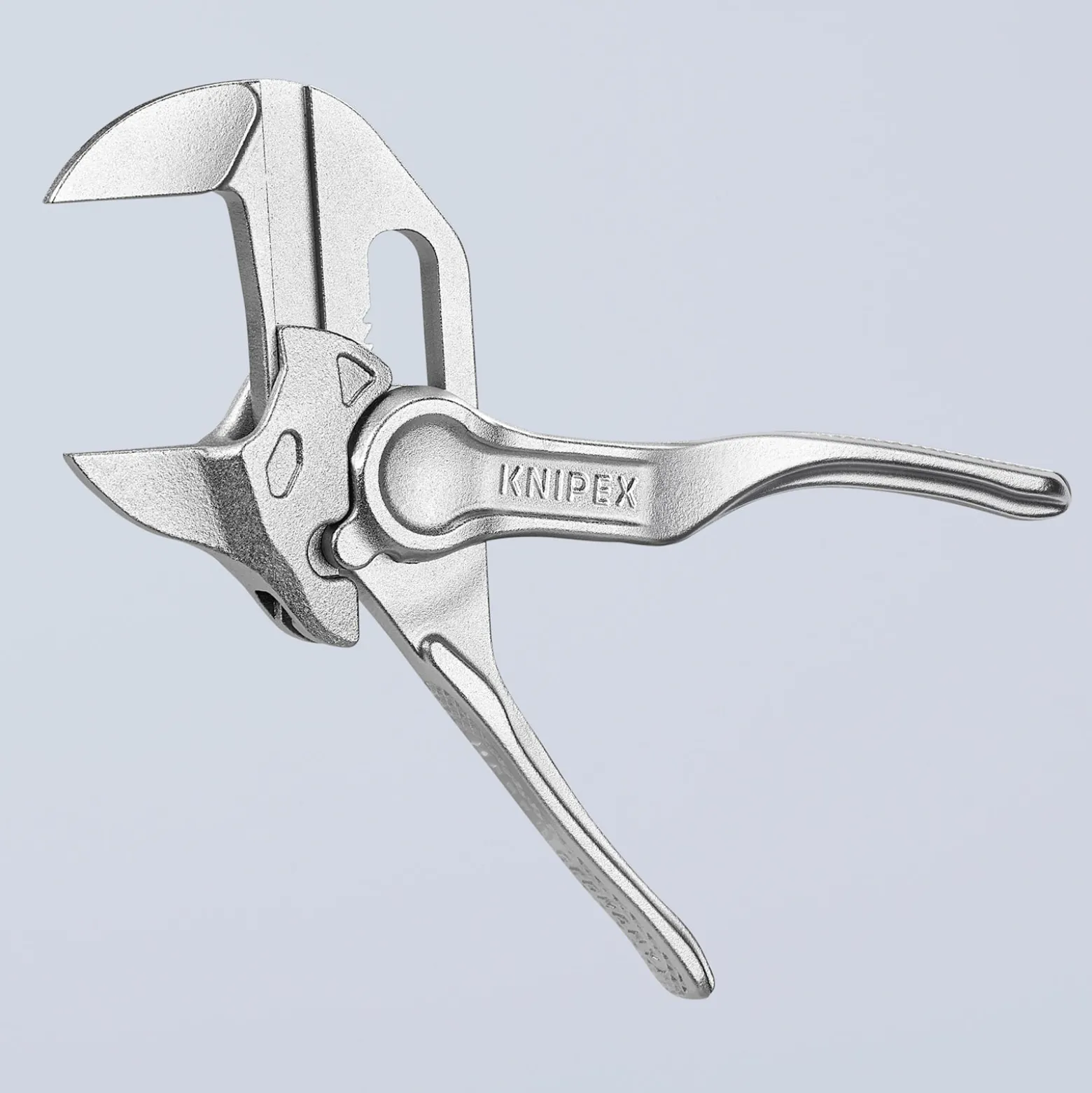 Knipex Zangenschlüssel XS verchromt, aufgeprägte, raue Oberfläche 100 mm - 8604100BK