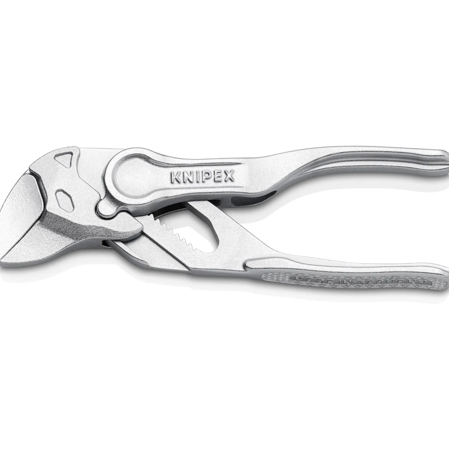 Knipex Zangenschlüssel XS verchromt, aufgeprägte, raue Oberfläche 100 mm - 8604100BK