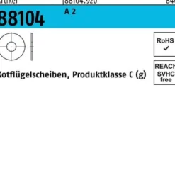 Kotflügelscheibe R 88104 10,5x25x1,5 A 2 100 Stück