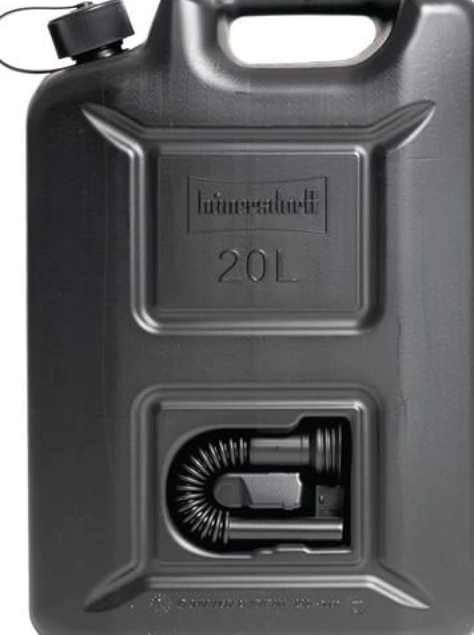 Kraftstoffkanister PROFI 20l schwarz HDPE L350xB165xH495mm HÜNERSDORFF