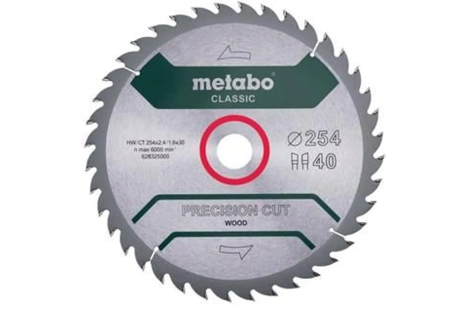 Kreissägeblatt precision cut wood classic D254x2,4/1,6x30,mm Zähne40 WZ 20Grad
