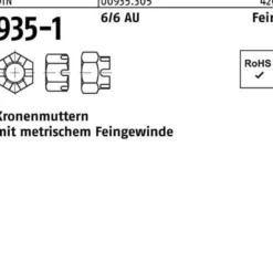 Kronenmutter DIN 935-1 M72x 4 6 1 Stück