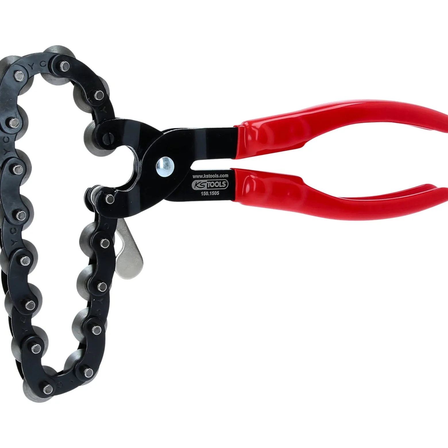 KS TOOLS Auspuff-Kettenrohrabschneider für Edelstahlrohre Ø 19-83 mm - 150.1505